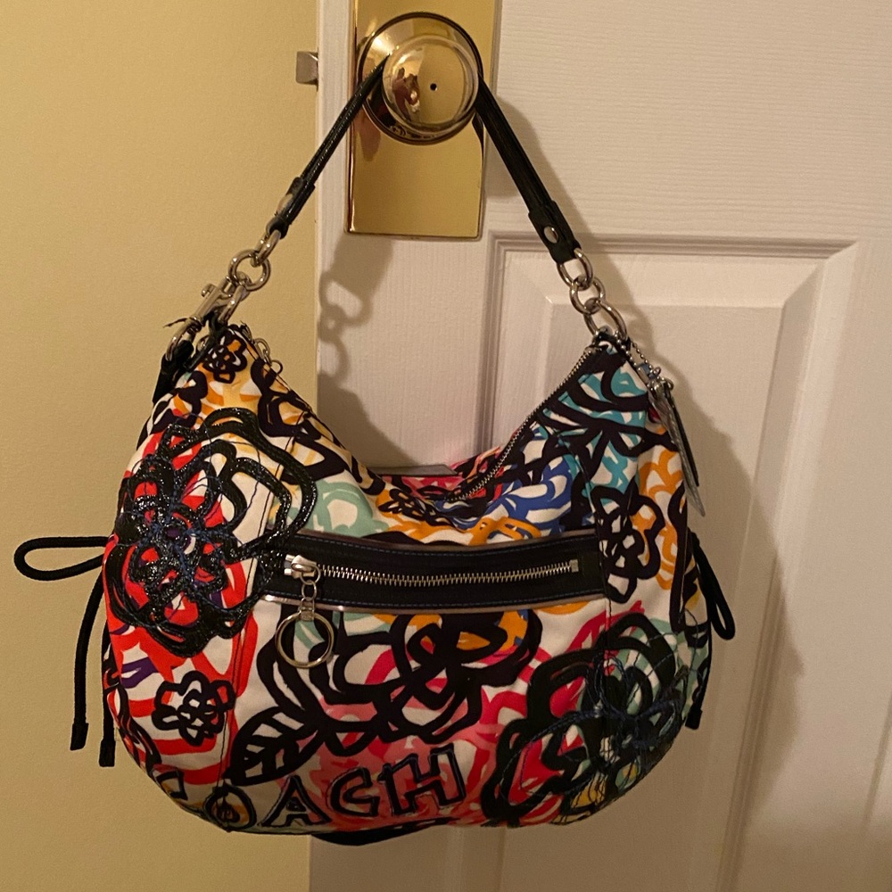 Multicolor Coach shoulder bag